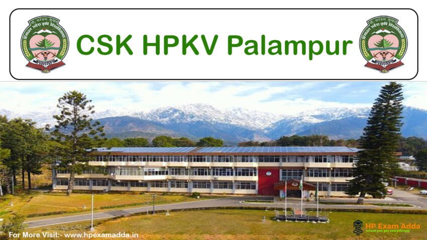 CSKHPKV Palampur Entrance Exam Question Paper