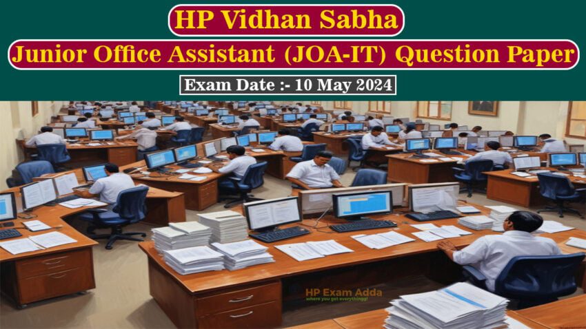 HP Vidhan Sabha JOA IT Question Paper