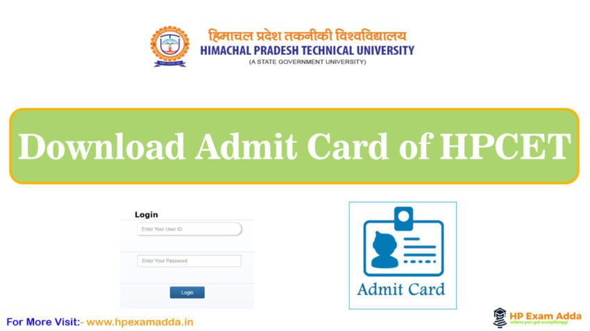 HPCET Admit Card