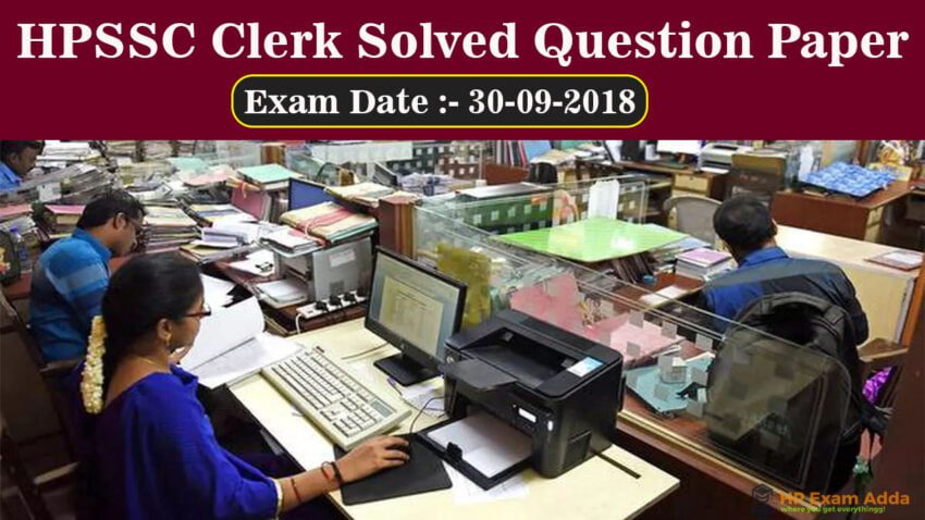 HPSSC Clerk Question Paper