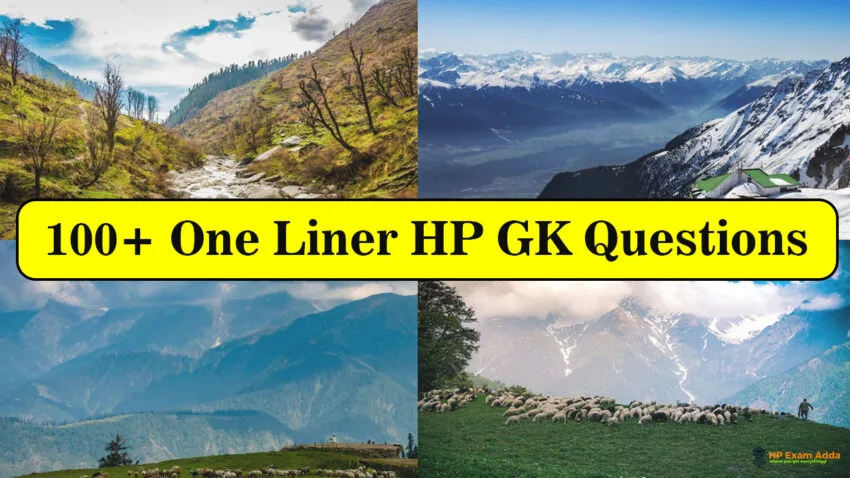 One Liner HP GK Questions